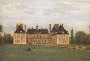 Jean Baptiste Camille  Corot Rosny,the Chateau of the Duchesse de Berry (mk05) Germany oil painting art